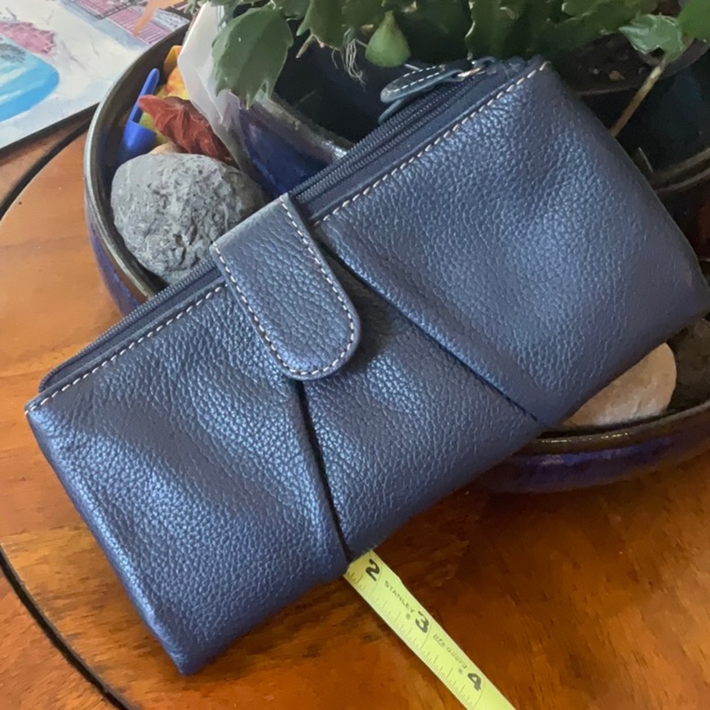 Stylish Navy Blue leather Wallet